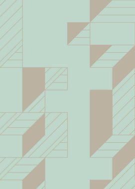 Edward Zajec 'in 1971' deki Il Cubo 'sunun uygulanması. Esasen 8 taştan oluşan bir Truchet fayans seti ve yerleştirme sanatı illüstrasyonu için kurallar