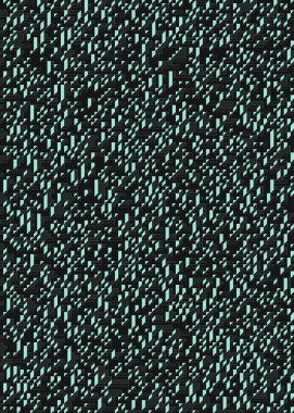 Edward Zajec 'in 1971' deki Il Cubo 'sunun uygulanması. Esasen 8 taştan oluşan bir Truchet fayans seti ve yerleştirme sanatı illüstrasyonu için kurallar