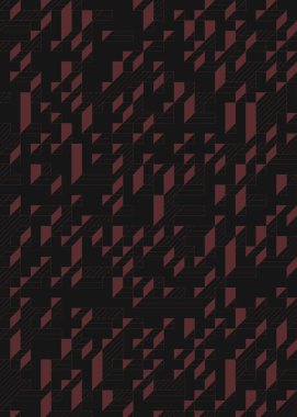 Edward Zajec 'in 1971' deki Il Cubo 'sunun uygulanması. Esasen 8 taştan oluşan bir Truchet fayans seti ve yerleştirme sanatı illüstrasyonu için kurallar