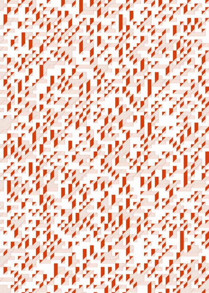 Edward Zajec 'in 1971' deki Il Cubo 'sunun uygulanması. Esasen 8 taştan oluşan bir Truchet fayans seti ve yerleştirme sanatı illüstrasyonu için kurallar