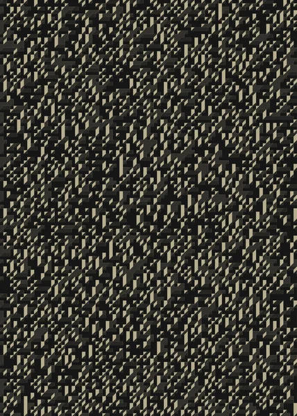 Edward Zajec 'in 1971' deki Il Cubo 'sunun uygulanması. Esasen 8 taştan oluşan bir Truchet fayans seti ve yerleştirme sanatı illüstrasyonu için kurallar