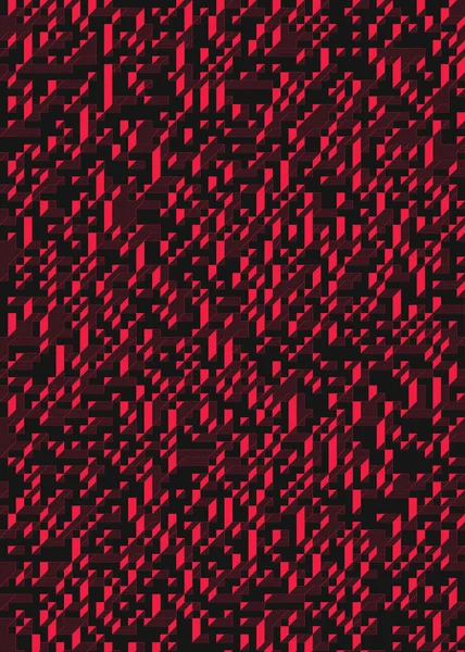 Edward Zajec 'in 1971' deki Il Cubo 'sunun uygulanması. Esasen 8 taştan oluşan bir Truchet fayans seti ve yerleştirme sanatı illüstrasyonu için kurallar