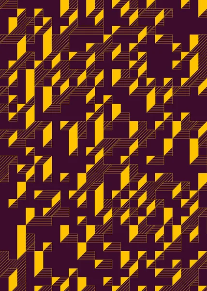 Edward Zajec 'in 1971' deki Il Cubo 'sunun uygulanması. Esasen 8 taştan oluşan bir Truchet fayans seti ve yerleştirme sanatı illüstrasyonu için kurallar