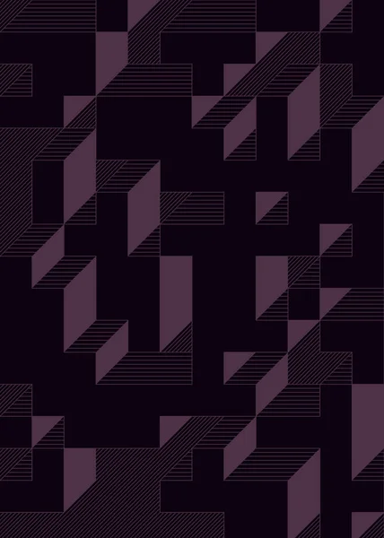 Реалізація Cubo Едварда Заєка 1971 Року Суті Набір Плиток Труше — стоковий вектор