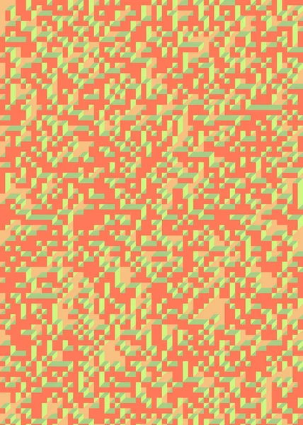 Edward Zajec 'in 1971' deki Il Cubo 'sunun uygulanması. Esasen 8 taştan oluşan bir Truchet fayans seti ve yerleştirme sanatı illüstrasyonu için kurallar