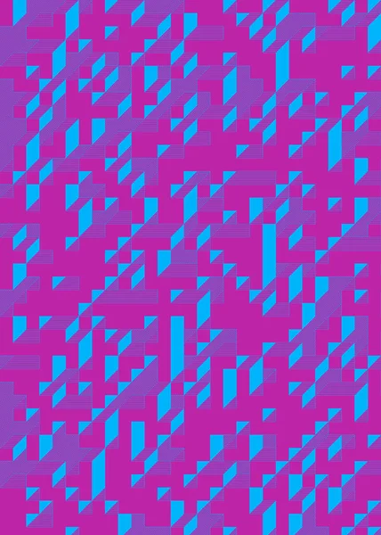 Edward Zajec 'in 1971' deki Il Cubo 'sunun uygulanması. Esasen 8 taştan oluşan bir Truchet fayans seti ve yerleştirme sanatı illüstrasyonu için kurallar