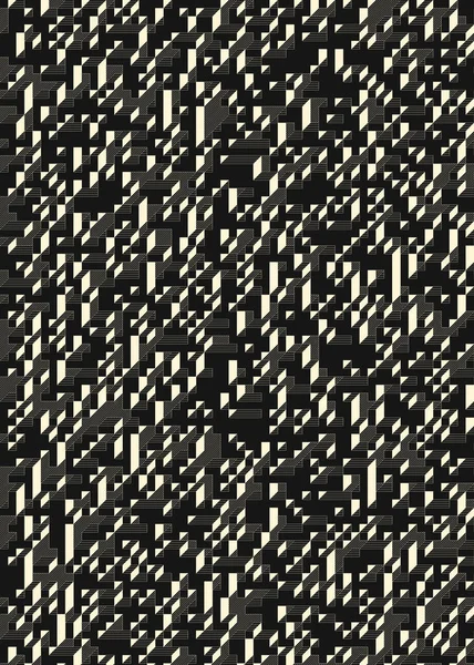 Edward Zajec 'in 1971' deki Il Cubo 'sunun uygulanması. Esasen 8 taştan oluşan bir Truchet fayans seti ve yerleştirme sanatı illüstrasyonu için kurallar