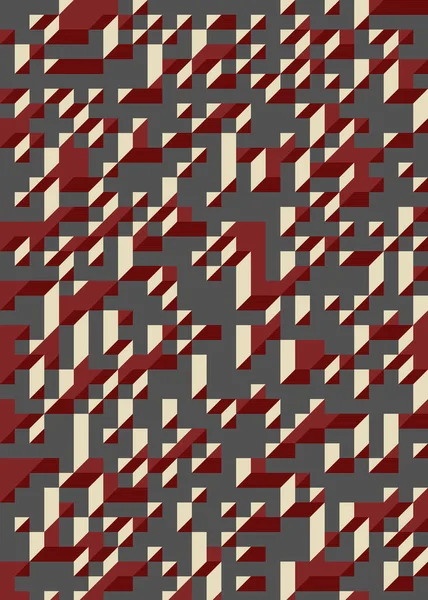 Edward Zajec 'in 1971' deki Il Cubo 'sunun uygulanması. Esasen 8 taştan oluşan bir Truchet fayans seti ve yerleştirme sanatı illüstrasyonu için kurallar