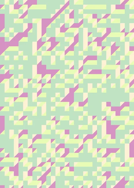 Edward Zajec 'in 1971' deki Il Cubo 'sunun uygulanması. Esasen 8 taştan oluşan bir Truchet fayans seti ve yerleştirme sanatı illüstrasyonu için kurallar