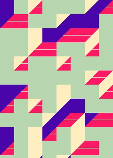 Implementation Edward Zajec Cubo 1971 Essentially Truchet Tile Set Tiles — стоковый вектор