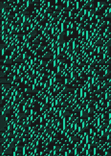 Edward Zajec 'in 1971' deki Il Cubo 'sunun uygulanması. Esasen 8 taştan oluşan bir Truchet fayans seti ve yerleştirme sanatı illüstrasyonu için kurallar