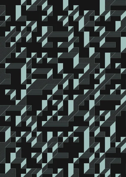 Implementation Edward Zajec Cubo 1971 Essentially Truchet Tile Set Tiles — Image vectorielle