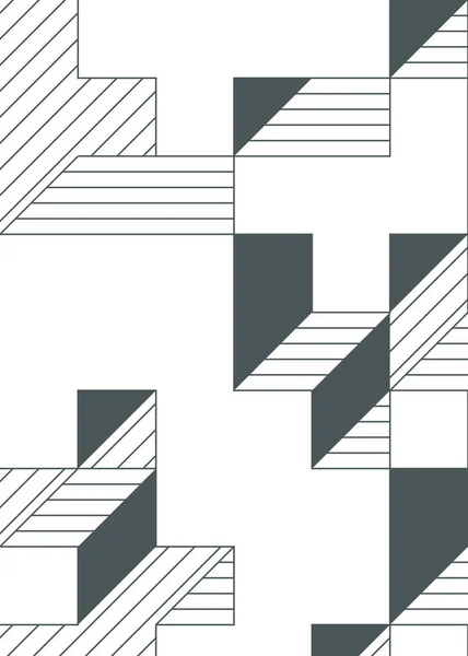 Implementación Del Cubo Edward Zajec Desde 1971 Esencialmente Conjunto Baldosas — Archivo Imágenes Vectoriales