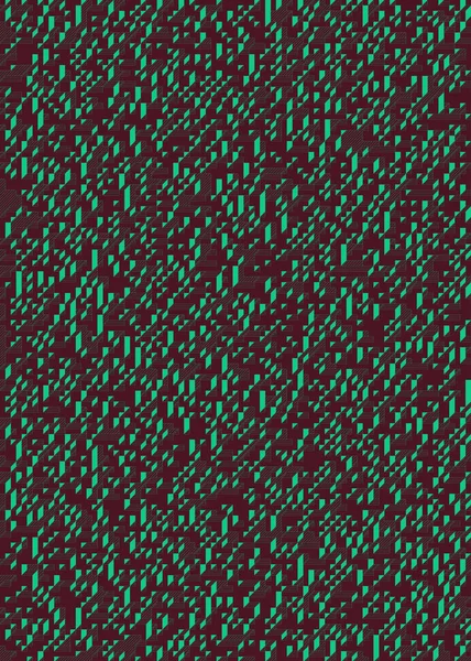 Edward Zajec 'in 1971' deki Il Cubo 'sunun uygulanması. Esasen 8 taştan oluşan bir Truchet fayans seti ve yerleştirme sanatı illüstrasyonu için kurallar