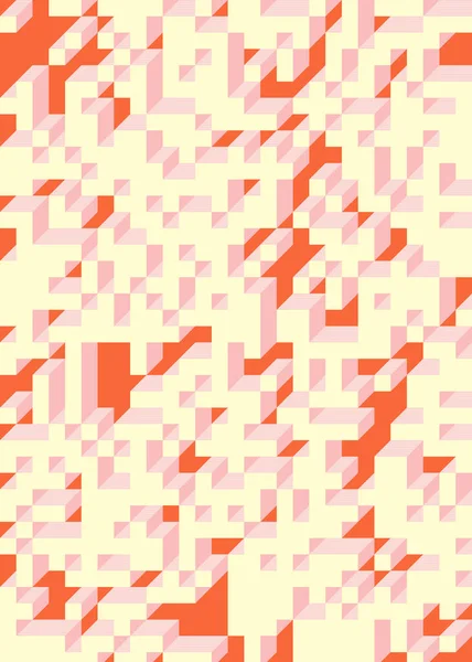 Edward Zajec 'in 1971' deki Il Cubo 'sunun uygulanması. Esasen 8 taştan oluşan bir Truchet fayans seti ve yerleştirme sanatı illüstrasyonu için kurallar