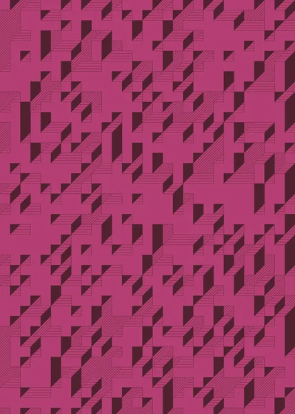 Edward Zajec 'in 1971' deki Il Cubo 'sunun uygulanması. Esasen 8 taştan oluşan bir Truchet fayans seti ve yerleştirme sanatı illüstrasyonu için kurallar