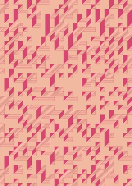 Edward Zajec 'in 1971' deki Il Cubo 'sunun uygulanması. Esasen 8 taştan oluşan bir Truchet fayans seti ve yerleştirme sanatı illüstrasyonu için kurallar