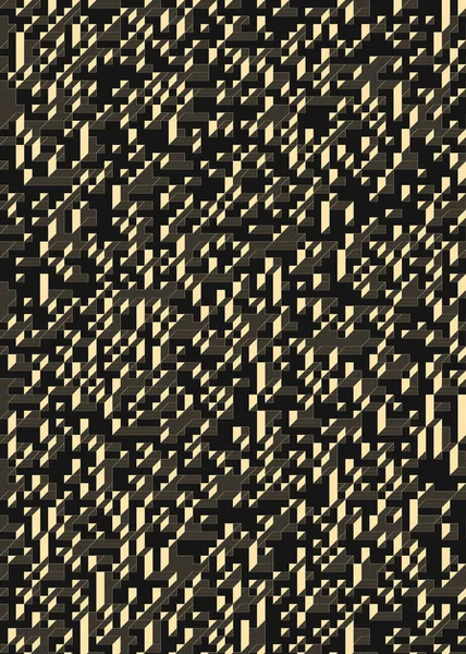 Edward Zajec 'in 1971' deki Il Cubo 'sunun uygulanması. Esasen 8 taştan oluşan bir Truchet fayans seti ve yerleştirme sanatı illüstrasyonu için kurallar