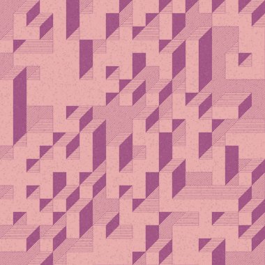 Edward Zajec 'in 1971' deki Il Cubo 'sunun uygulanması. Esasen 8 taştan oluşan bir Truchet fayans seti ve yerleştirme sanatı illüstrasyonu için kurallar