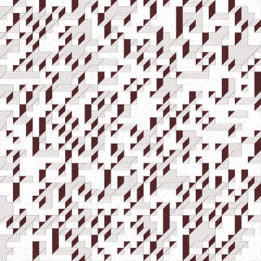 Edward Zajec 'in 1971' deki Il Cubo 'sunun uygulanması. Esasen 8 taştan oluşan bir Truchet fayans seti ve yerleştirme sanatı illüstrasyonu için kurallar