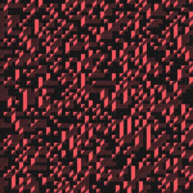 Edward Zajec 'in 1971' deki Il Cubo 'sunun uygulanması. Esasen 8 taştan oluşan bir Truchet fayans seti ve yerleştirme sanatı illüstrasyonu için kurallar