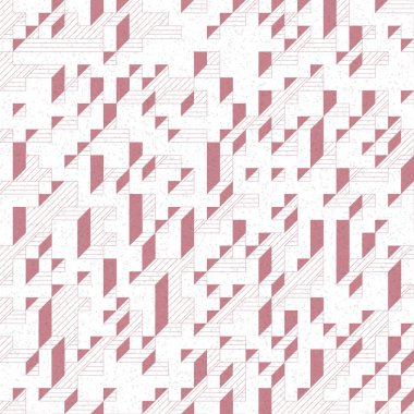 Edward Zajec 'in 1971' deki Il Cubo 'sunun uygulanması. Esasen 8 taştan oluşan bir Truchet fayans seti ve yerleştirme sanatı illüstrasyonu için kurallar