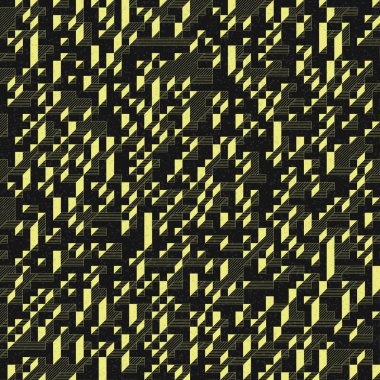 Edward Zajec 'in 1971' deki Il Cubo 'sunun uygulanması. Esasen 8 taştan oluşan bir Truchet fayans seti ve yerleştirme sanatı illüstrasyonu için kurallar