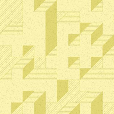 Edward Zajec 'in 1971' deki Il Cubo 'sunun uygulanması. Esasen 8 taştan oluşan bir Truchet fayans seti ve yerleştirme sanatı illüstrasyonu için kurallar