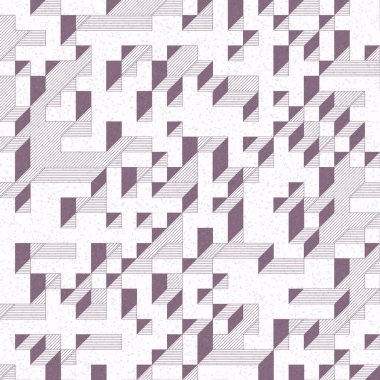 Edward Zajec 'in 1971' deki Il Cubo 'sunun uygulanması. Esasen 8 taştan oluşan bir Truchet fayans seti ve yerleştirme sanatı illüstrasyonu için kurallar