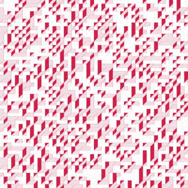 Edward Zajec 'in 1971' deki Il Cubo 'sunun uygulanması. Esasen 8 taştan oluşan bir Truchet fayans seti ve yerleştirme sanatı illüstrasyonu için kurallar