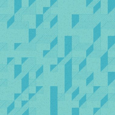 Edward Zajec 'in 1971' deki Il Cubo 'sunun uygulanması. Esasen 8 taştan oluşan bir Truchet fayans seti ve yerleştirme sanatı illüstrasyonu için kurallar