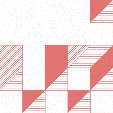 Edward Zajec 'in 1971' deki Il Cubo 'sunun uygulanması. Esasen 8 taştan oluşan bir Truchet fayans seti ve yerleştirme sanatı illüstrasyonu için kurallar