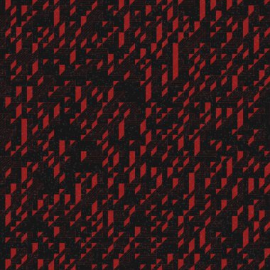 Edward Zajec 'in 1971' deki Il Cubo 'sunun uygulanması. Esasen 8 taştan oluşan bir Truchet fayans seti ve yerleştirme sanatı illüstrasyonu için kurallar