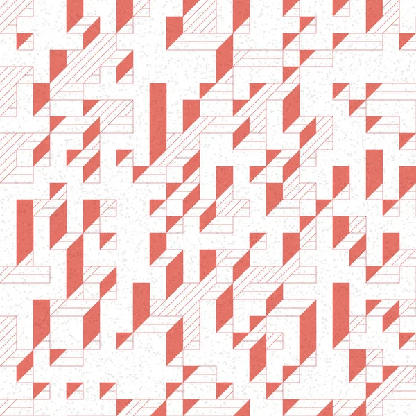 Edward Zajec 'in 1971' deki Il Cubo 'sunun uygulanması. Esasen 8 taştan oluşan bir Truchet fayans seti ve yerleştirme sanatı illüstrasyonu için kurallar