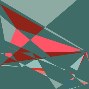 Geometrik soyutlama üretken sanat arkaplan çizimi