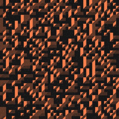 Edward Zajec 'in 1971' deki Il Cubo 'sunun uygulanması. Esasen 8 taştan oluşan bir Truchet fayans seti ve yerleştirme sanatı illüstrasyonu için kurallar