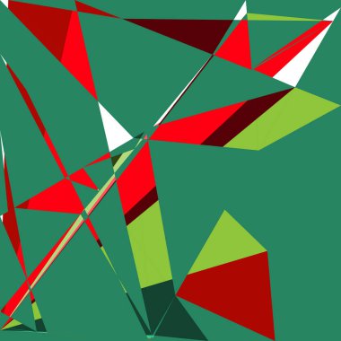 Geometrik soyutlama üretken sanat arkaplan çizimi