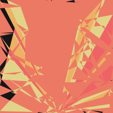 Geometrik soyutlama üretken sanat arkaplan çizimi