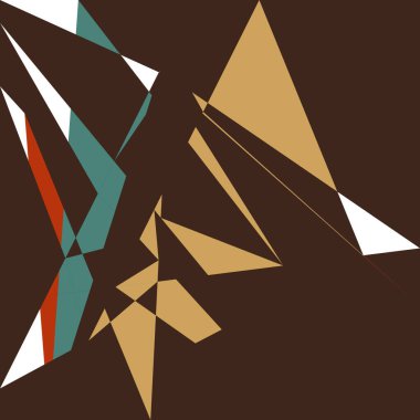 Geometrik soyutlama üretken sanat arkaplan çizimi