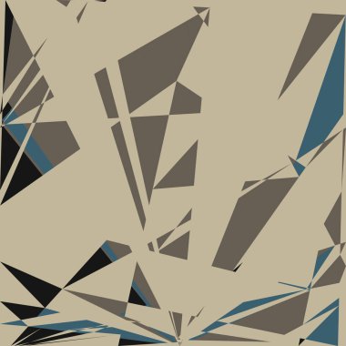 Geometrik soyutlama üretken sanat arkaplan çizimi