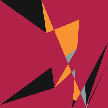 Geometrik soyutlama üretken sanat arkaplan çizimi