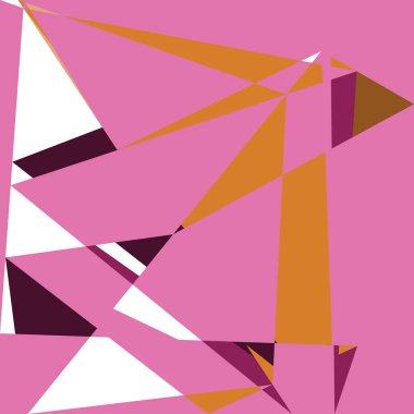 Geometrik soyutlama üretken sanat arkaplan çizimi