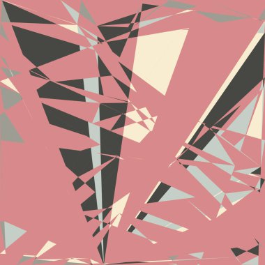 Geometrik soyutlama üretken sanat arkaplan çizimi