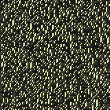 Edward Zajec 'in 1971' deki Il Cubo 'sunun uygulanması. Esasen 8 taştan oluşan bir Truchet fayans seti ve yerleştirme sanatı illüstrasyonu için kurallar