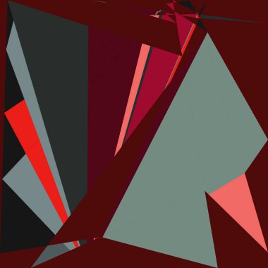 Geometrik soyutlama üretken sanat arkaplan çizimi