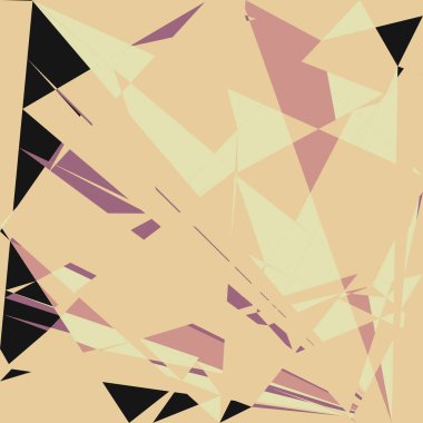 Geometrik soyutlama üretken sanat arkaplan çizimi