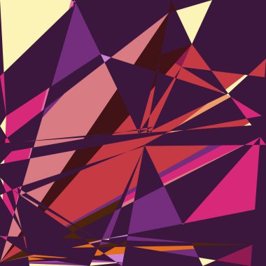 Geometrik soyutlama üretken sanat arkaplan çizimi