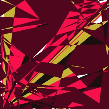 Geometrik soyutlama üretken sanat arkaplan çizimi