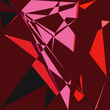 Geometrik soyutlama üretken sanat arkaplan çizimi