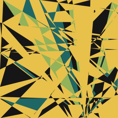 Geometrik soyutlama üretken sanat arkaplan çizimi